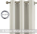 Yakamok Blackout Curtains Room Darkening Thermal Insulated Grommet top Window - Image 3