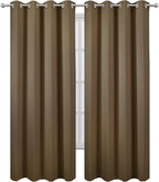 LEMOMO Blackout Curtains 52 x 84 inches Long Brown Curtains Set of 2 Panels - Image 2
