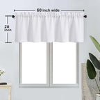 OWENIE Bob 1 PCS White Valances - Image 2