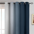 Yakamok Room Darkening Ombre Curtains 84 Inch Length, Light Blocking Grommet - Image 3
