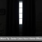 Yakamok Light Blocking Blackout Curtains， Thermal Insulated Room Darkening - Image 3
