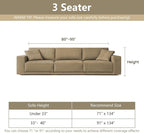 MYSKY HOME Boho Couch Cover Moss Green Sofa Covers - Image 5