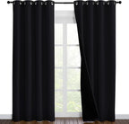NICETOWN High-End Thermal Curtains, Full Blackout Curtains 86 inches Long by NICETOWN