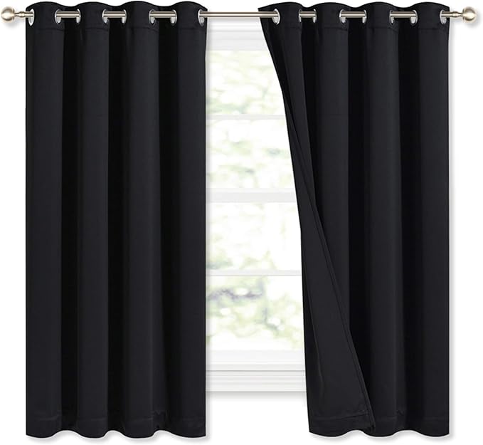 NICETOWN Complete 100% Blackout Curtains, Thermal Insulated Energy Efficiency by NICETOWN