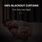 100% Blackout Shield Light Pink Linen Blackout Curtains - Image 2