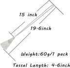 Fenghuangwu 4 Pack Curtain Tie Backs Rope Tassels - Image 2