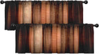 Emvency 2 Pack Valances Window Treatments, 52x12 Inch Rod Pocket Valances by Emvency