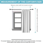 RYB HOME Bedroom Blackout Curtains 45 inches Length - Image 8