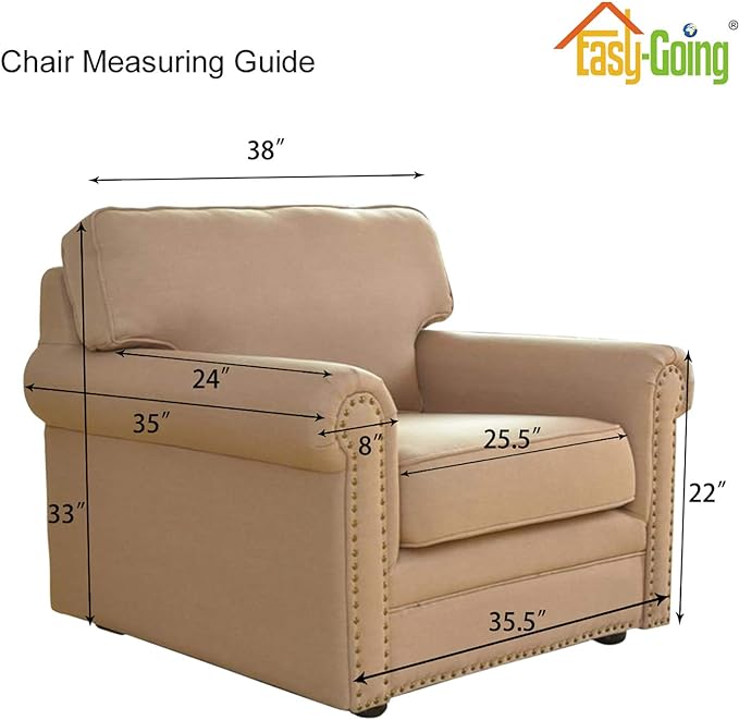 Easy-Going Stretch Chair Sofa Slipcover 1-Piece Couch Sofa Cover Furniture - Image 2