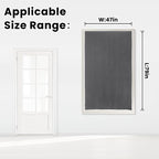 Magic Tape Stick On Curtains Window Shades Pull Down Blackout Window Cover - Image 7