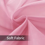 youleyar Solid Sheer Rod Pocket Curtain Voile Draperies 2 Panels White Beige - Image 7