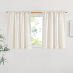 NICETOWN Linen Curtains 45 inch Length - Image 2