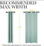 NICETOWN Bedroom Curtain Panels Blackout Draperies, Thermal Insulated Solid - Image 7