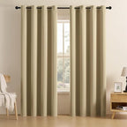 Joydeco Blackout Curtains for Bedroom 72 inch Long 2 Panels, Thermal Insulated by JOYDECO