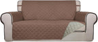 PureFit Reversible Quilted Sofa Cover, Water Resistant Slipcover Furniture by PureFit