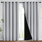 Yakamok 100% Blackout Lined Panels, Room Darkening Thermal Insulated Blackout by Yakamok