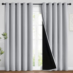 Yakamok 2 Thick Layers 100% Completely Blackout Window Curtains, Thermal by Yakamok