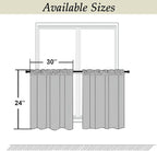 Simplebrand Ava Sage Green Short 24 Inches Blackout Curtain 2 Panels Set - Image 9