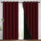 Yakamok 100% Blackout Lined Panels, Room Darkening Thermal Insulated Blackout by Yakamok