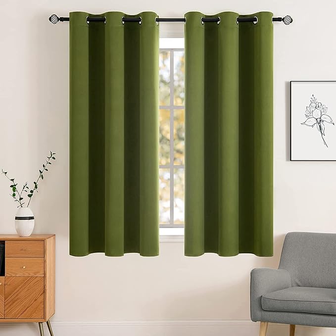 MIULEE Blackout Curtains Room Darkening Thermal Insulated Drapes Solid Window by MIULEE