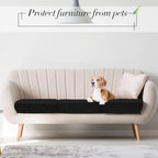 Newwiee 8Pcs Patio Cushion Covers Stretch Outdoor Cushion Cover Replacement - Image 6