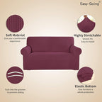 Easy-Going Stretch Loveseat Slipcover 1-Piece Sofa Cover Furniture Protector - Image 3