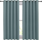 NICETOWN Thermal Insulated Greyish Blue Curtains Blackout Draperies, Window - Image 2