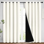 Yakamok Full Blackout Curtains 84 Inches Long, 2 Thick Layers Grommet Top by Yakamok
