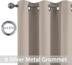 Yakamok Room Darkening Grommet Window Drapes Thermal Insulated Light Blocking - Image 2
