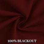 Yakamok Room Darkening 100% Blackout Curtains Grommet Window Treatments - Image 7