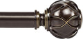 KAMANINA Curtain Rods for Windows 48 to 84 Inch, Antique Bronze Heavy Duty by KAMANINA