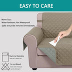 U-NICE HOME Reversible Futon Cover Sofa Slipcover Armless Furniture Protector - Image 4