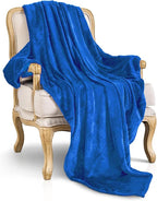JIAHANNHA Royal Blue Throw Blanket Fleece Blanket 60"x80", Super Soft Cozy - Image 5