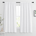 RYB HOME Extra Wide Curtains for Bedroom Living Room 63 inches Long, Thermal by RYBHOME