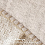 MIULEE Pack of 2 Couch Throw Pillow Covers 18x18 Inch Natural Beige Farmhouse - Image 2
