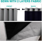 NICETOWN Full Shade Curtain Panels, Pair of Energy Smart & Noise Blocking Out - Image 5