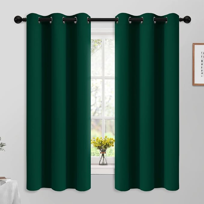 Yakamok Light Blocking Room Darkening Thermal Insulated Blackout Curtains Solid by Yakamok