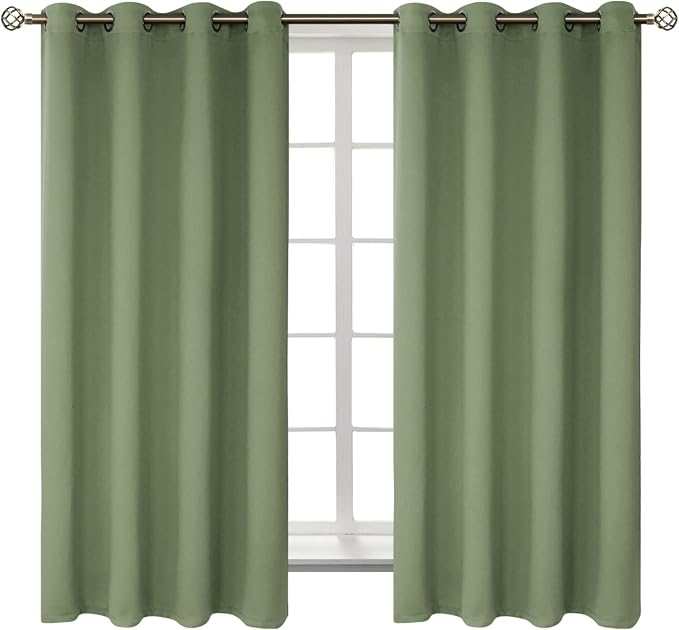 BGment Room Darkening Curtains 63 Inches Long by BGment