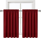 DWCN Burgund Short Blackout Curtains - Image 9