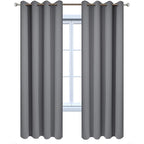 Yakamok Blackout Curtains 96 Inches Thermal Insulated Grey Room Darkening - Image 9