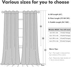 MIULEE Velvet Curtains 90 inches 2 Panels - Image 8