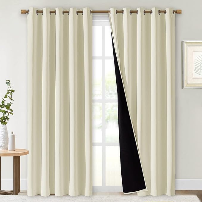 NICETOWN Living Room Completely Shaded Draperies, Privacy Protection & Noise by NICETOWN