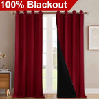 NICETOWN Full Shading Curtains 90 inches Long 2 Panels Set - Image 2