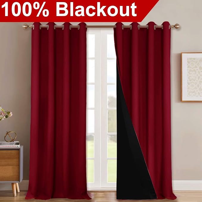 NICETOWN 100% Blackout Curtains - Image 2