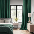 MIULEE Christmas Hunter Green Back Tab Blackout Curtains 84 Inch Length 2 - Image 2