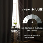 MIULEE Blackout Curtains for Bedroom Living Room Thermal Insulated Room - Image 2