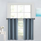 Yakamok Soild Small Window Curtains, Grommet Thermal Insulated Privacy Curtains by Yakamok