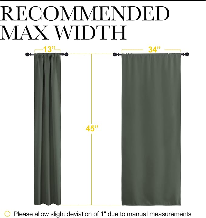 NICETOWN Bedroom Curtains Blackout Draperies - Image 7