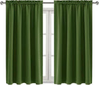 DWCN Olive Green Room Darkening Blackout Curtains - Image 9