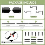 5/8” Diameter Curtain Rods 30-120 Inch, - Image 3